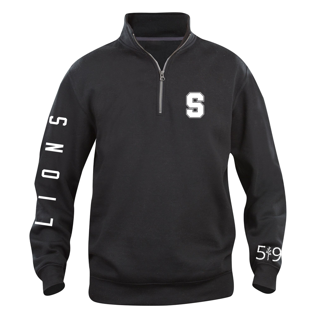 LIONS SLEEVE LOGO 1/4 ZIP (UNISEX)