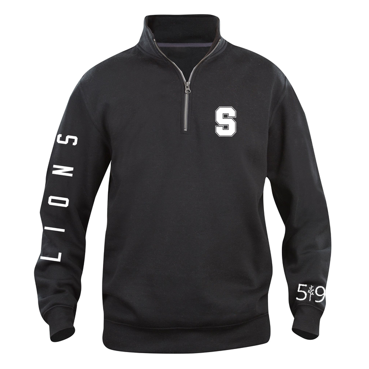 LIONS SLEEVE LOGO 1/4 ZIP (UNISEX)