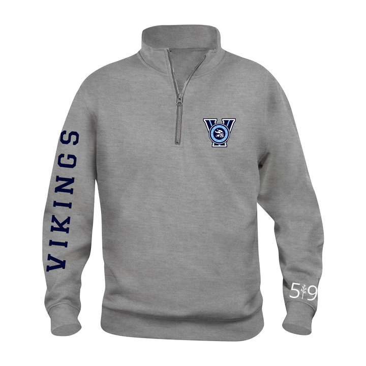 LUCAS VIKINGS SLEEVE LOGO 1/4 ZIP (UNISEX)