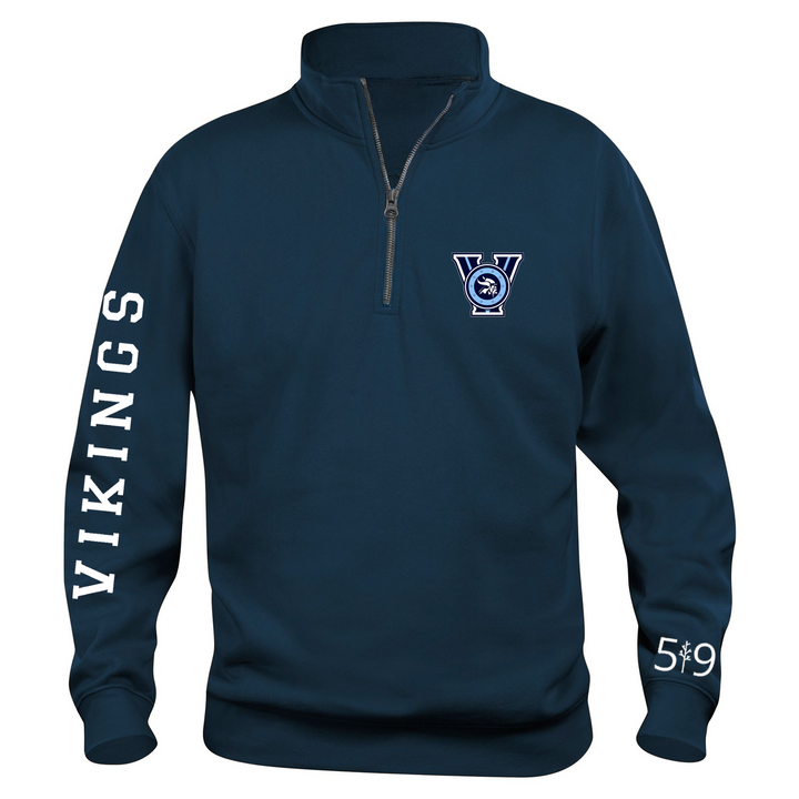 LUCAS VIKINGS SLEEVE LOGO 1/4 ZIP (UNISEX)