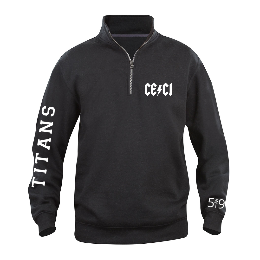 CENTRAL ELGIN SLEEVE LOGO 1/4 ZIP (UNISEX)