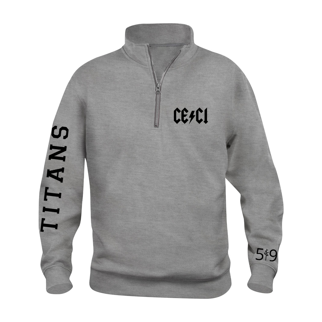 CENTRAL ELGIN SLEEVE LOGO 1/4 ZIP (UNISEX)