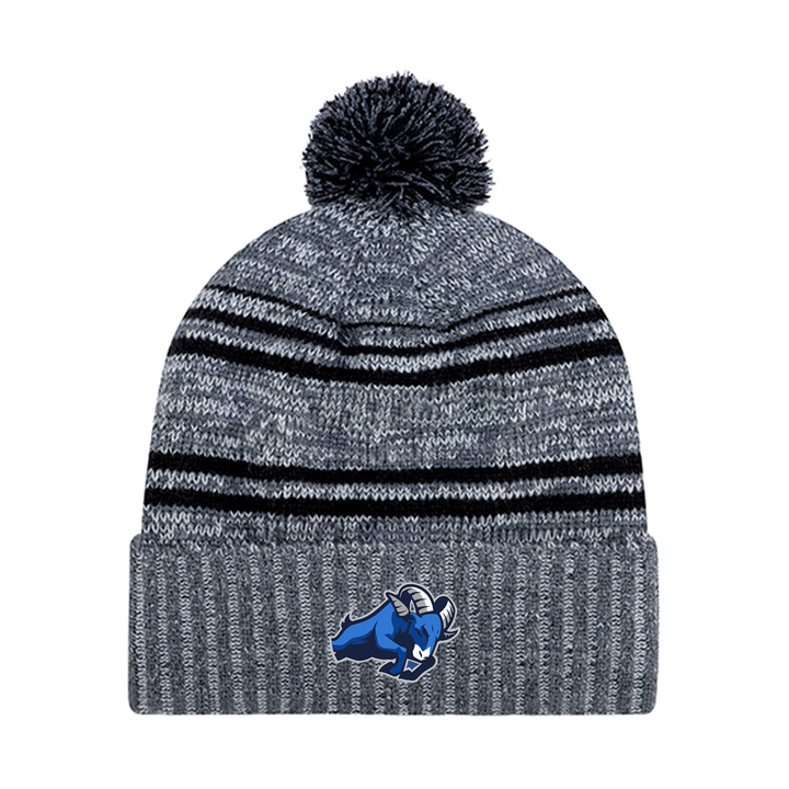 RIVERSIDE EMBROIDERED POM-POM TOQUE