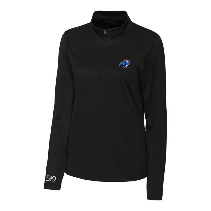 RIVERSIDE EMBROIDERED ATHLETIC 1/4 ZIP (WOMENS)