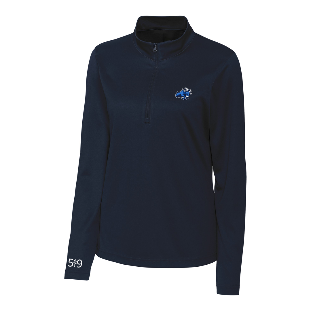 RIVERSIDE EMBROIDERED ATHLETIC 1/4 ZIP (WOMENS)