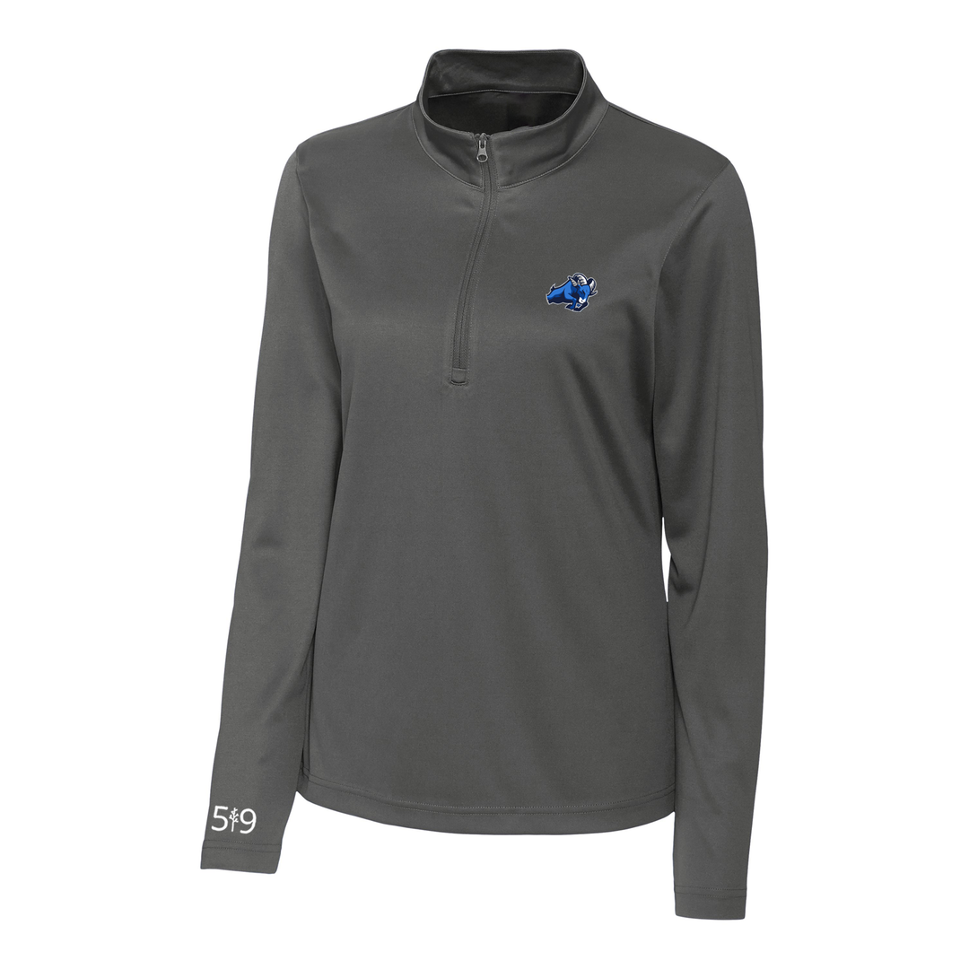 RIVERSIDE EMBROIDERED ATHLETIC 1/4 ZIP (WOMENS)