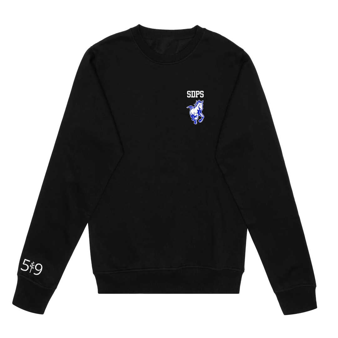 SDPS STAMPEDERS EMBROIDERED CREW (YOUTH)