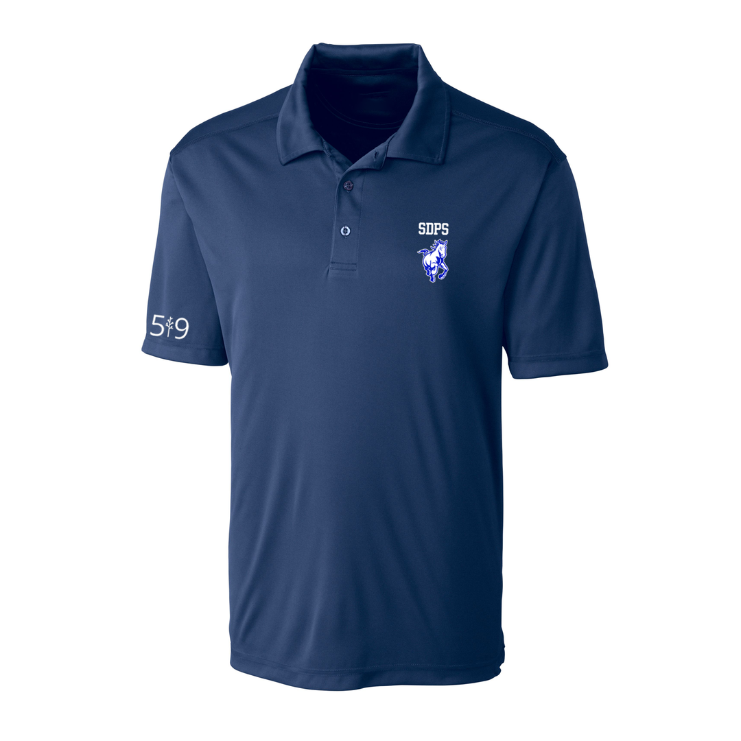 SDPS STAMPEDERS EMBROIDERED ATHLETIC POLO (MENS)