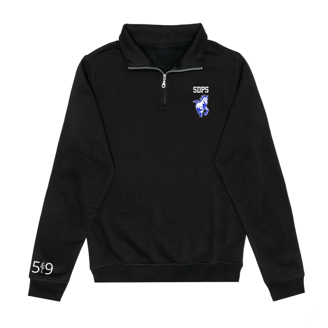 SDPS STAMPEDERS EMBROIDERED 1/4 ZIP (YOUTH)