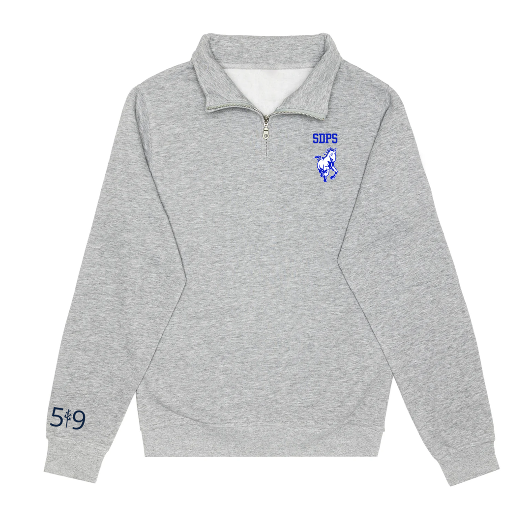 SDPS STAMPEDERS EMBROIDERED 1/4 ZIP (UNISEX)