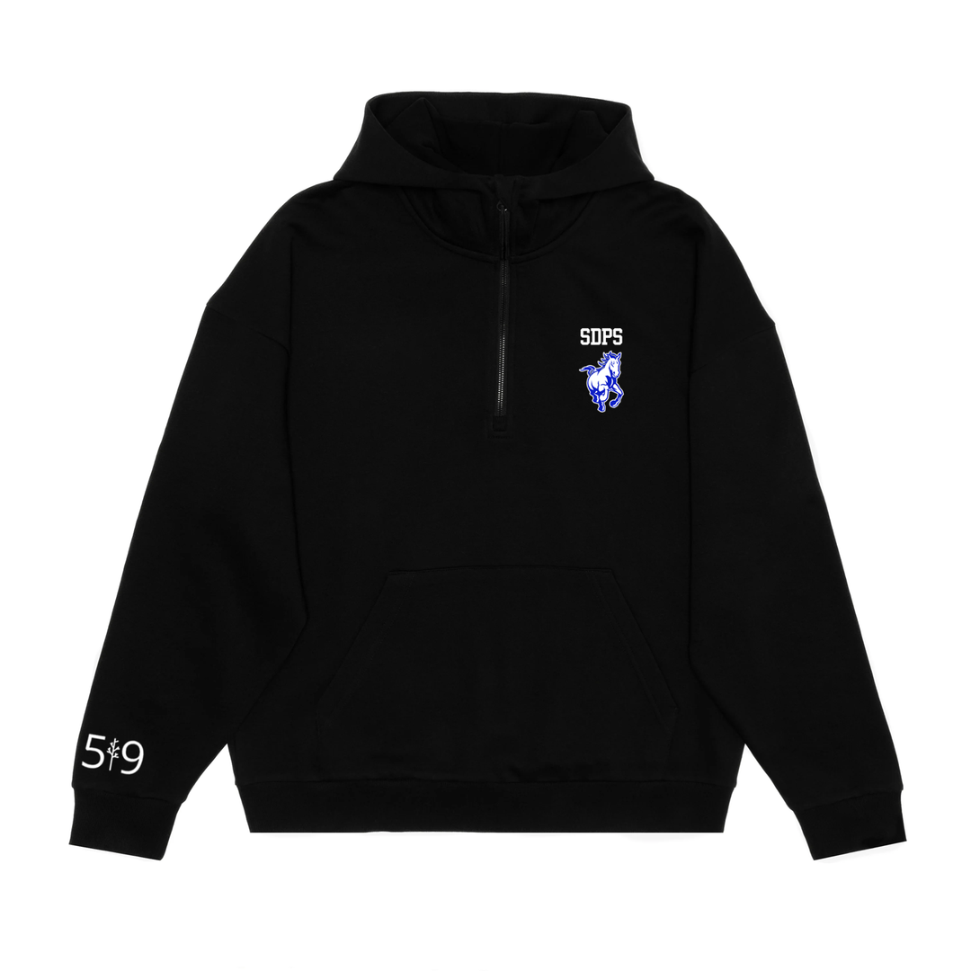 SDPS STAMPEDERS EMBROIDERED SCUBA 1/2 ZIP (UNISEX)