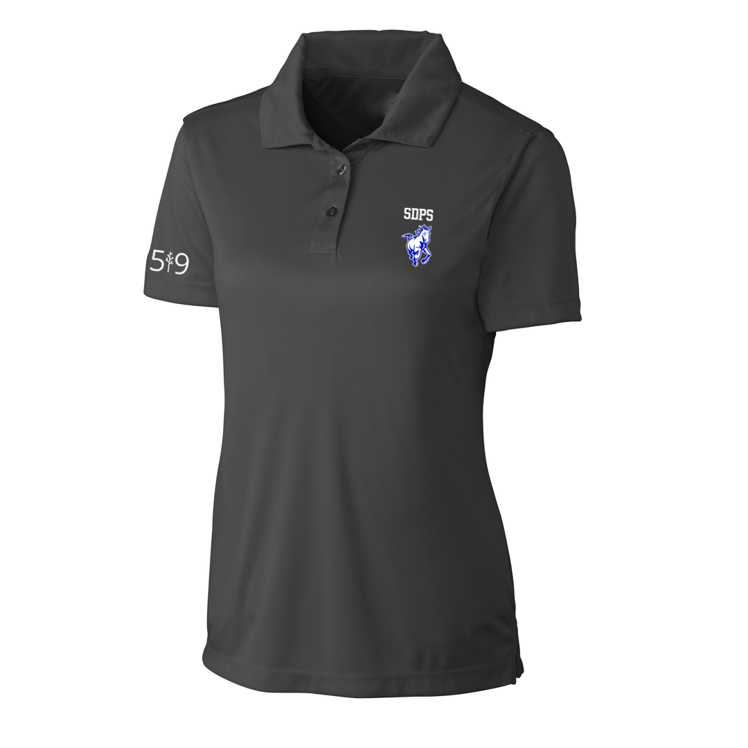 SDPS STAMPEDERS EMBROIDERED ATHLETIC POLO (WOMENS)