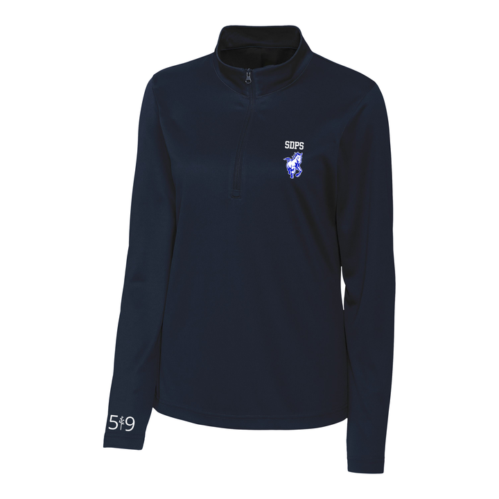 SDPS STAMPEDERS EMBROIDERED ATHLETIC 1/4 ZIP (WOMENS)