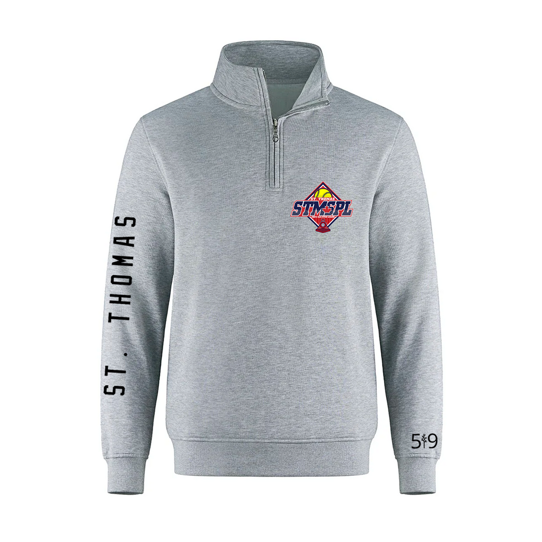 ST. THOMAS MEN'S SLO PITCH 1/4 ZIP (UNISEX)