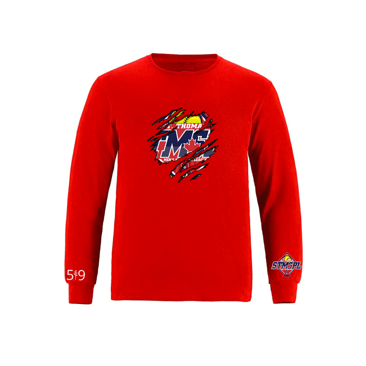 ST. THOMAS MEN'S SLO PITCH DISTRESSED LONG SLEEVE (MENS)