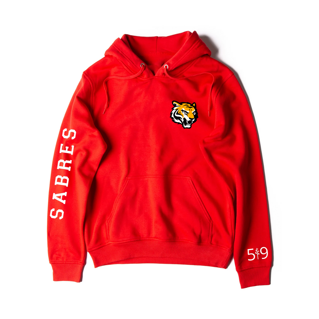 SAUNDERS SABRES SLEEVE LOGO HOODIE (UNISEX)