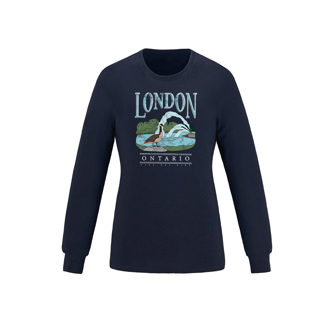 LONDON VINTAGE THAMES RIVER LONG SLEEVE (WOMENS)