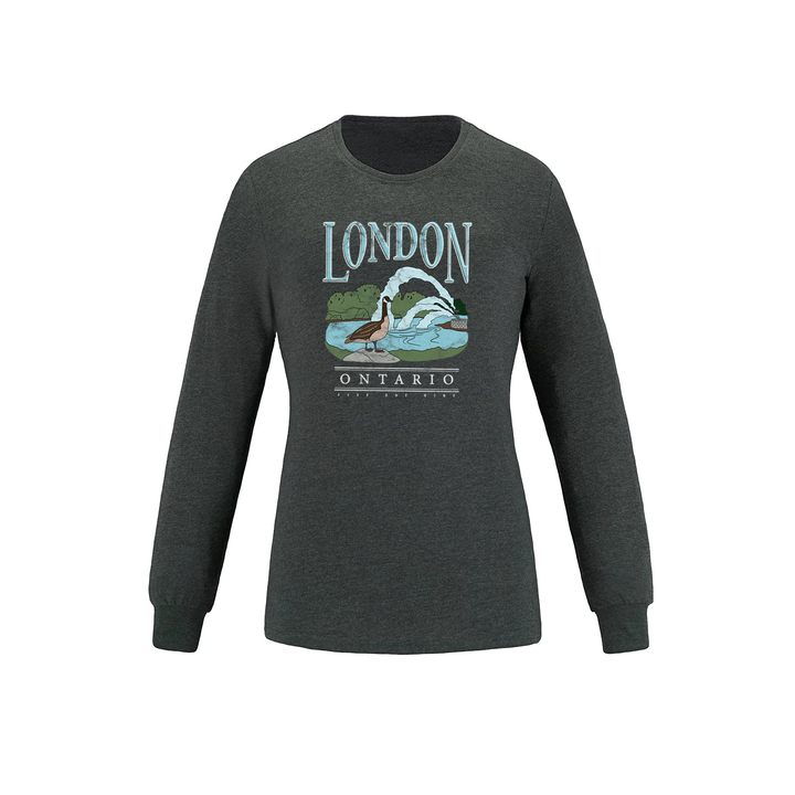 LONDON VINTAGE THAMES RIVER LONG SLEEVE (WOMENS)