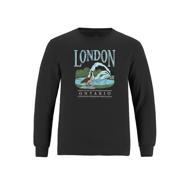 LONDON VINTAGE THAMES RIVER LONG SLEEVE (YOUTH)