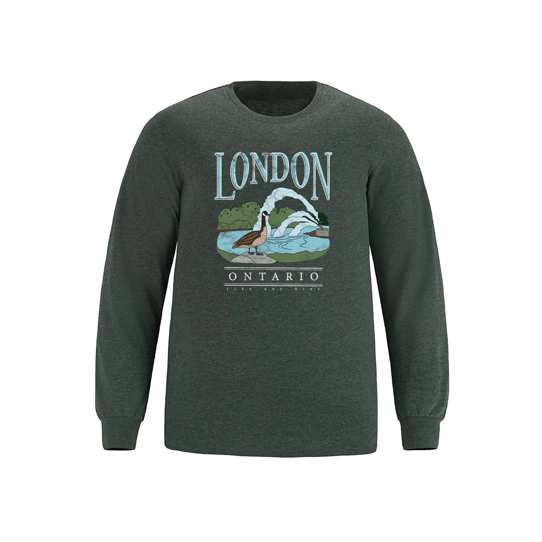 LONDON VINTAGE THAMES RIVER LONG SLEEVE (MENS)