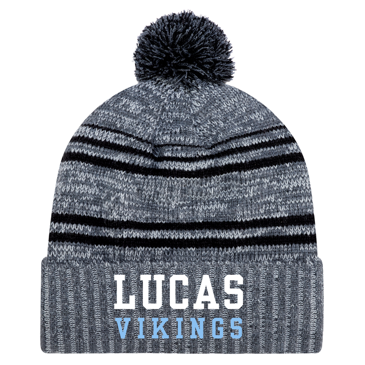 LUCAS VIKINGS EMBROIDERED POM-POM TOQUE