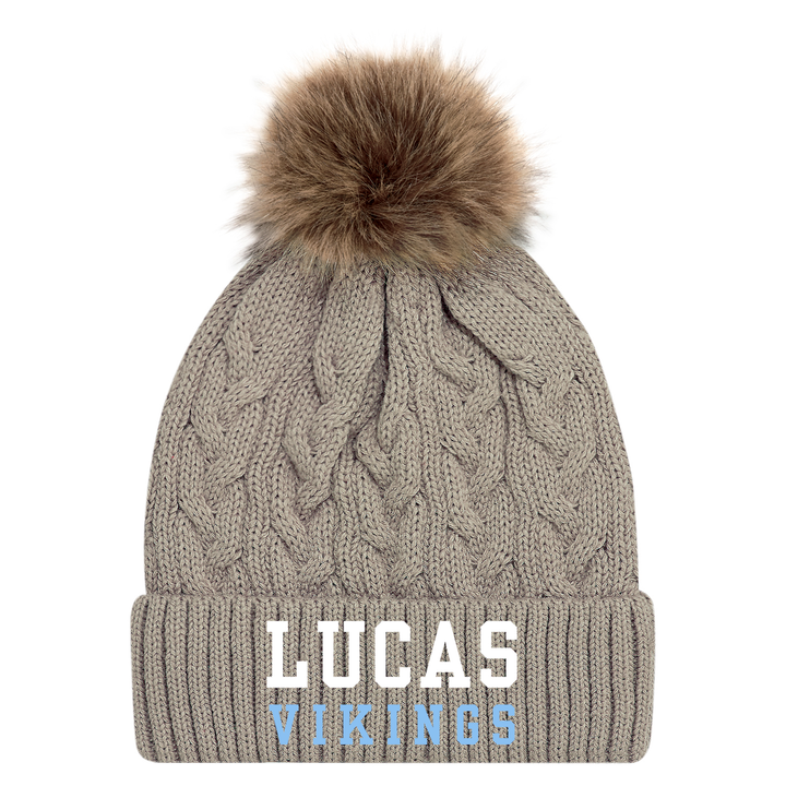 LUCAS VIKINGS EMBROIDERED FAUX FUR TOQUE