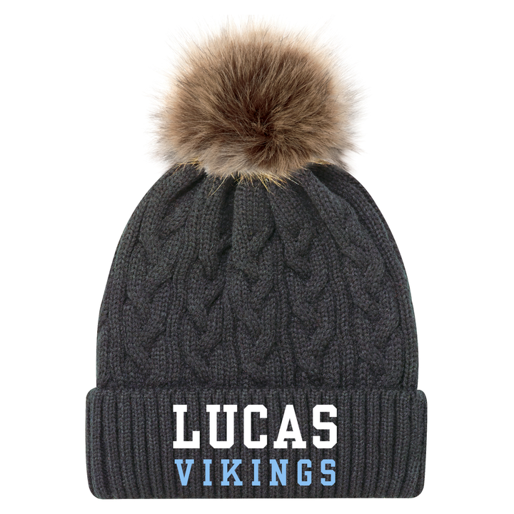 LUCAS VIKINGS EMBROIDERED FAUX FUR TOQUE