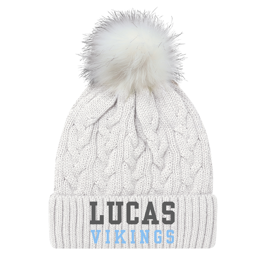 LUCAS VIKINGS EMBROIDERED FAUX FUR TOQUE