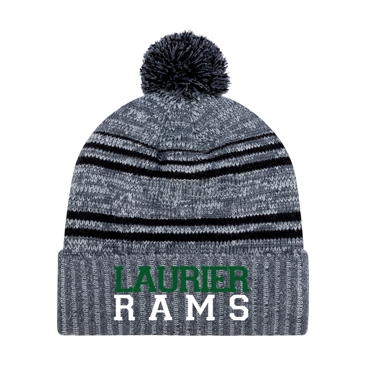 LAURIER RAMS EMBROIDERED POM-POM TOQUE