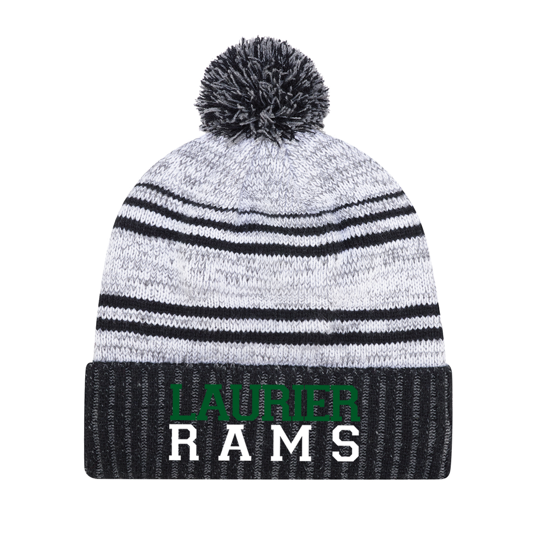 LAURIER RAMS EMBROIDERED POM-POM TOQUE