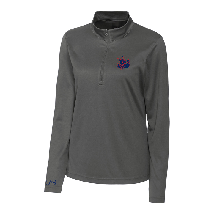 VIKINGS EMBROIDERED ATHLETIC 1/4 ZIP (WOMENS)