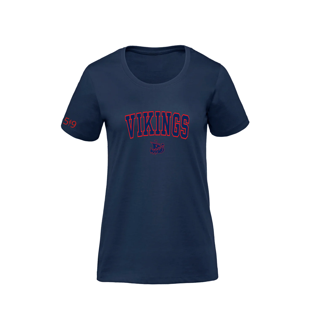 VICTORIA VARSITY PREMIUM TEE (WOMENS)