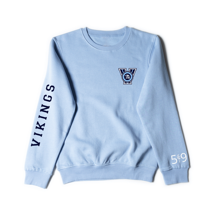 LUCAS VIKINGS SLEEVE LOGO CREW (UNISEX)