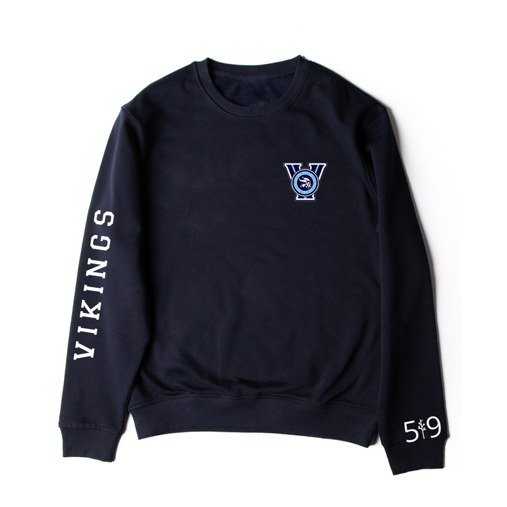 LUCAS VIKINGS SLEEVE LOGO CREW (UNISEX)