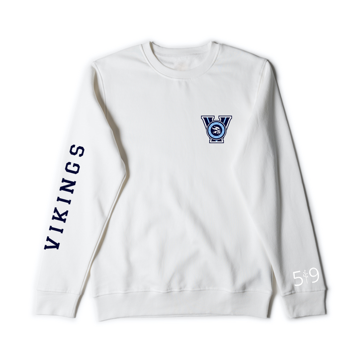 LUCAS VIKINGS SLEEVE LOGO CREW (UNISEX)