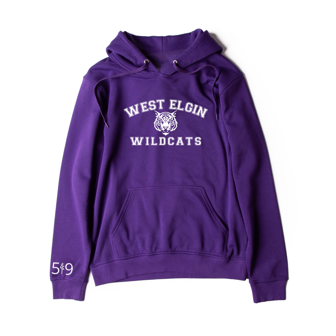 WEST ELGIN WILDCATS HOODIE (UNISEX)