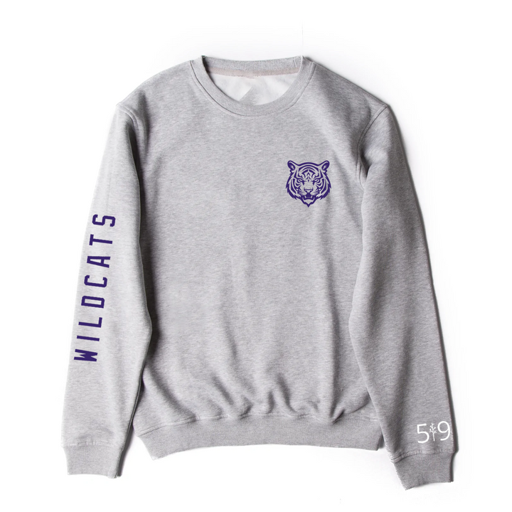 WILDCATS SLEEVE LOGO CREW (UNISEX)