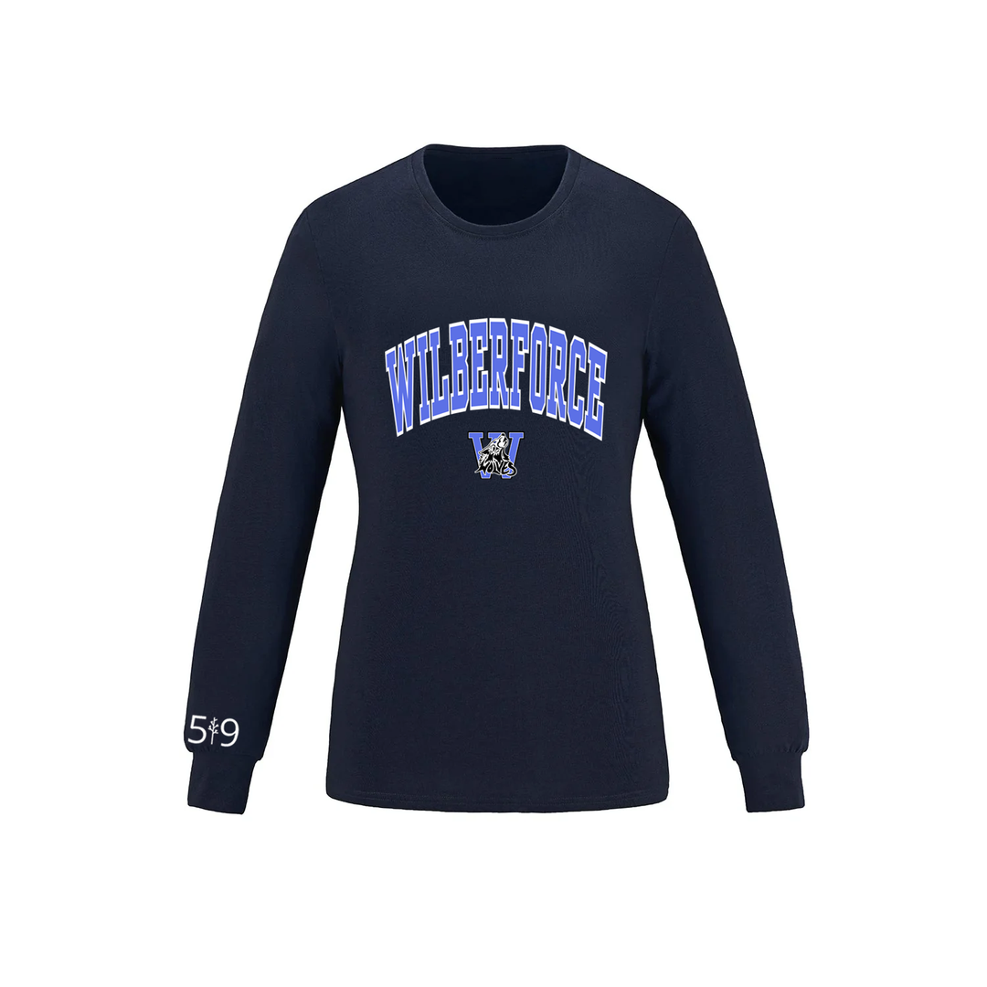 WILBERFORCE VARSITY LONG SLEEVE (WOMENS)