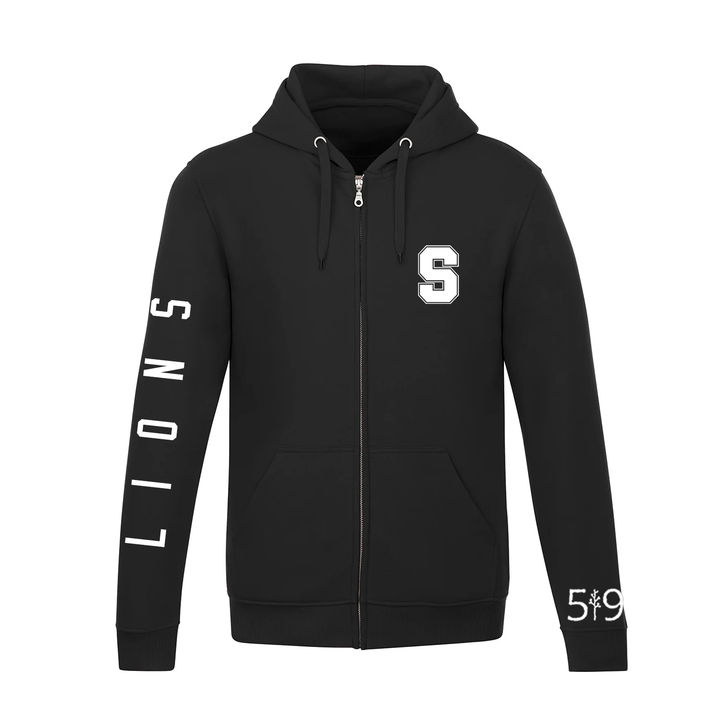 LIONS SLEEVE LOGO ZIP-UP HOODIE (UNISEX)