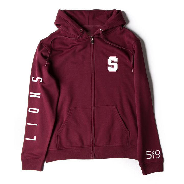 LIONS SLEEVE LOGO ZIP-UP HOODIE (UNISEX)