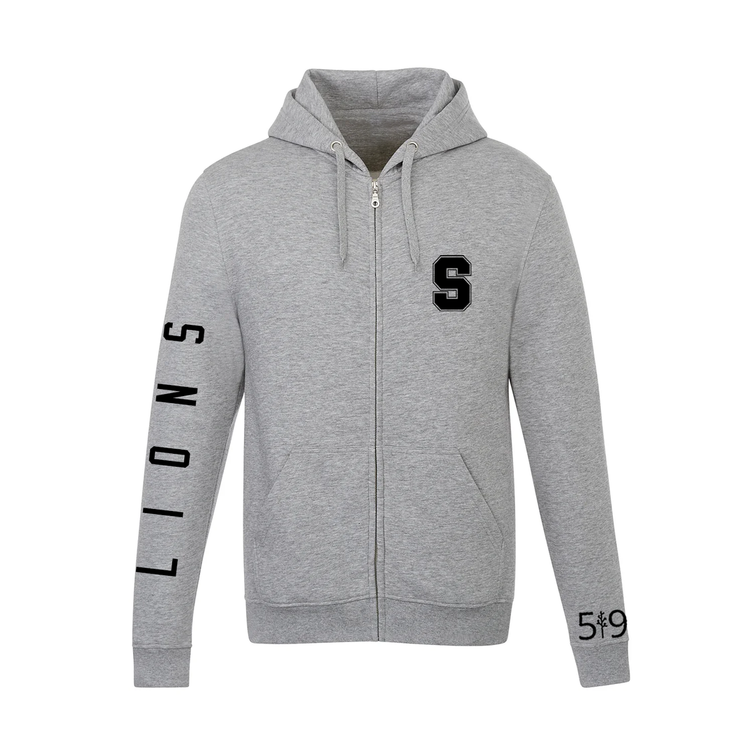 LIONS SLEEVE LOGO ZIP-UP HOODIE (UNISEX)