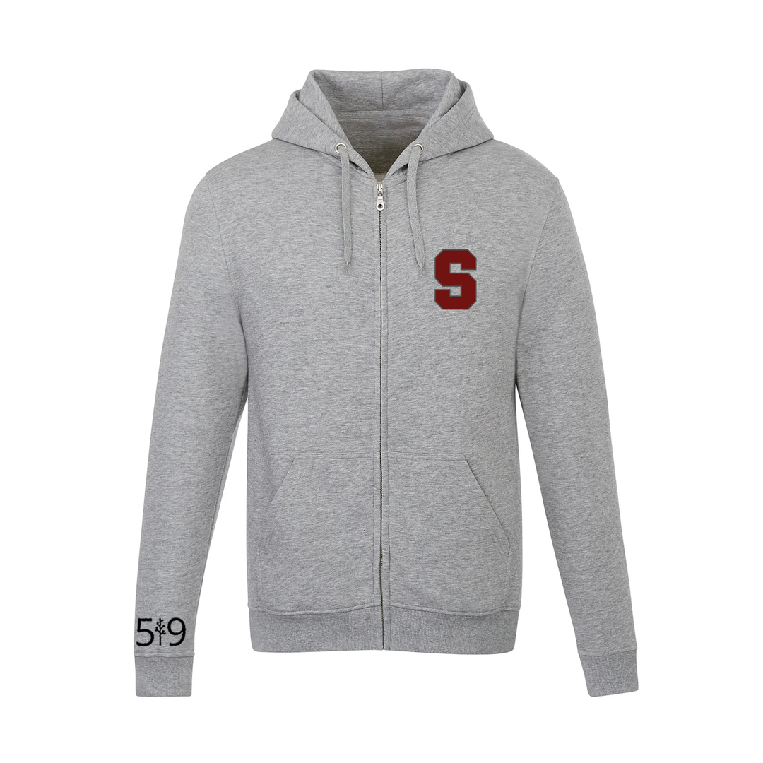 SOUTH LIONS EMBROIDERED S ZIP-UP HOODIE (UNISEX)