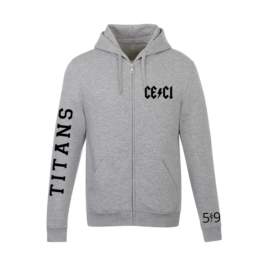 CENTRAL ELGIN SLEEVE LOGO ZIP UP (UNISEX)