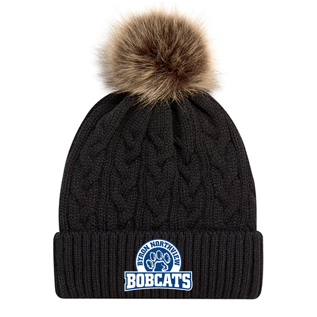 BOBCATS EMBROIDERED FAUX FUR TOQUE