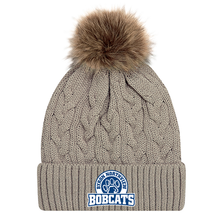 BOBCATS EMBROIDERED FAUX FUR TOQUE