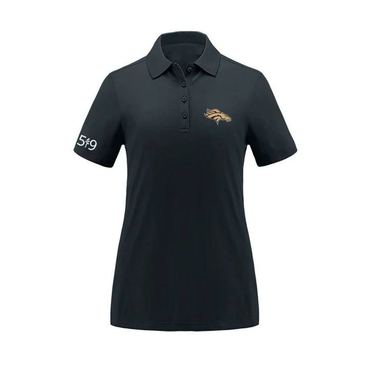 BRONCOS EMBROIDERED PIQUE POLO (WOMENS)