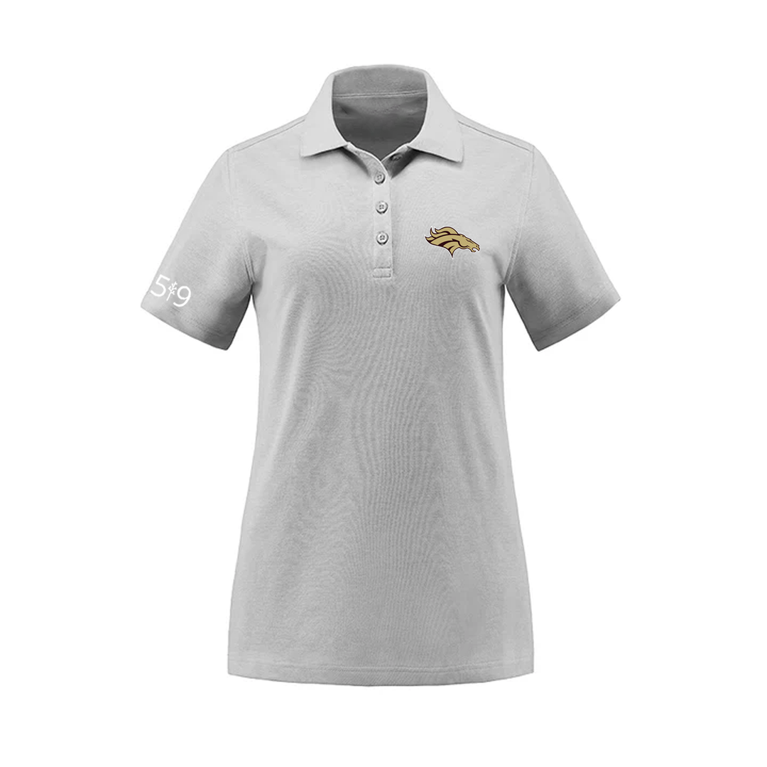 BRONCOS EMBROIDERED PIQUE POLO (WOMENS)