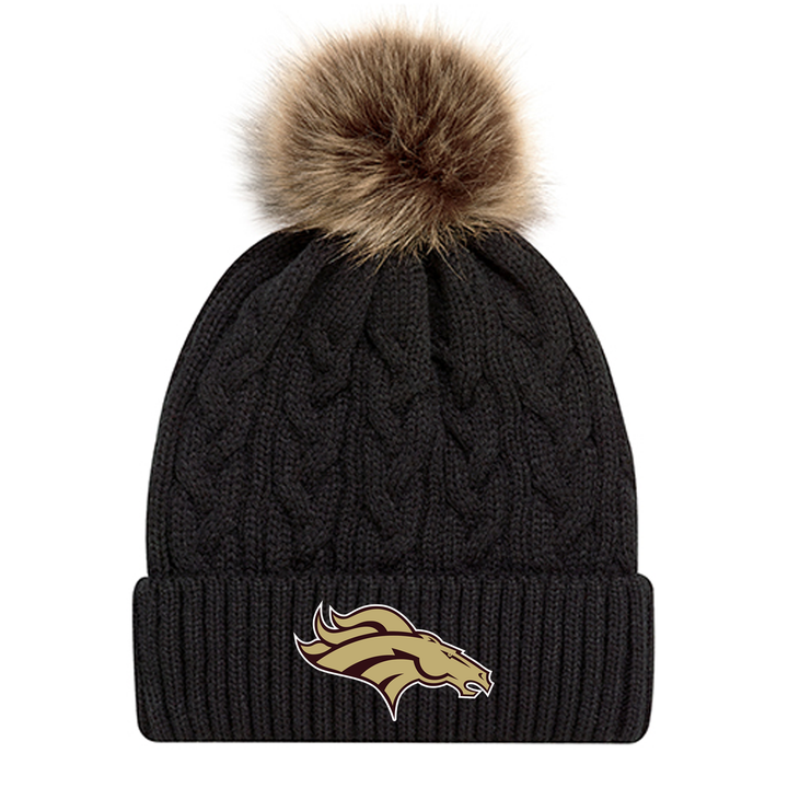 BRONCOS EMBROIDERED FAUX FUR TOQUE