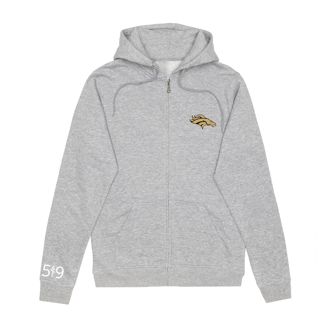 BRONCOS EMBROIDERED ZIP-UP (UNISEX)