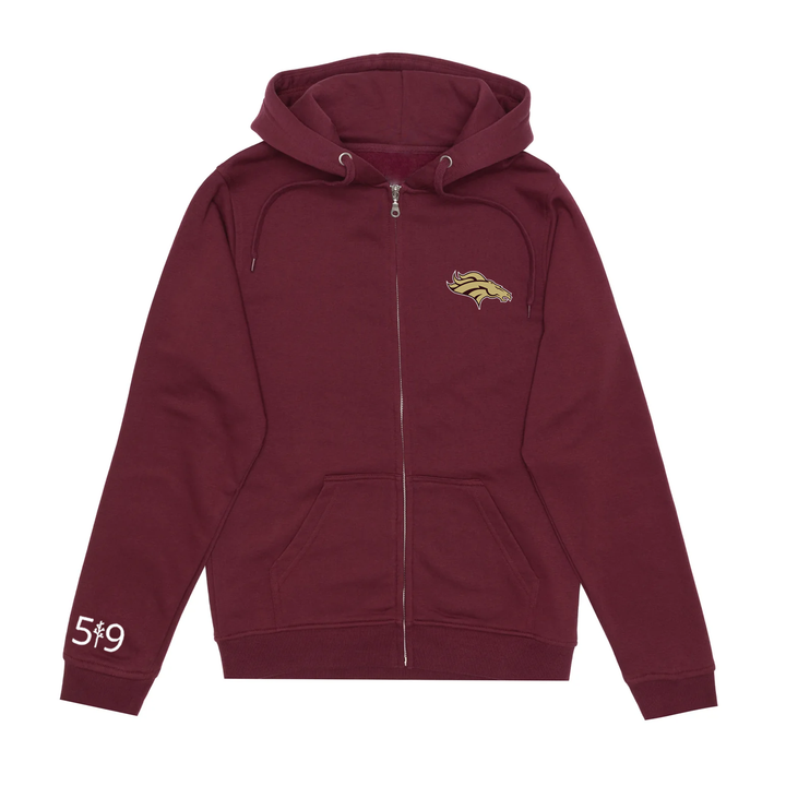 BRONCOS EMBROIDERED ZIP-UP (UNISEX)